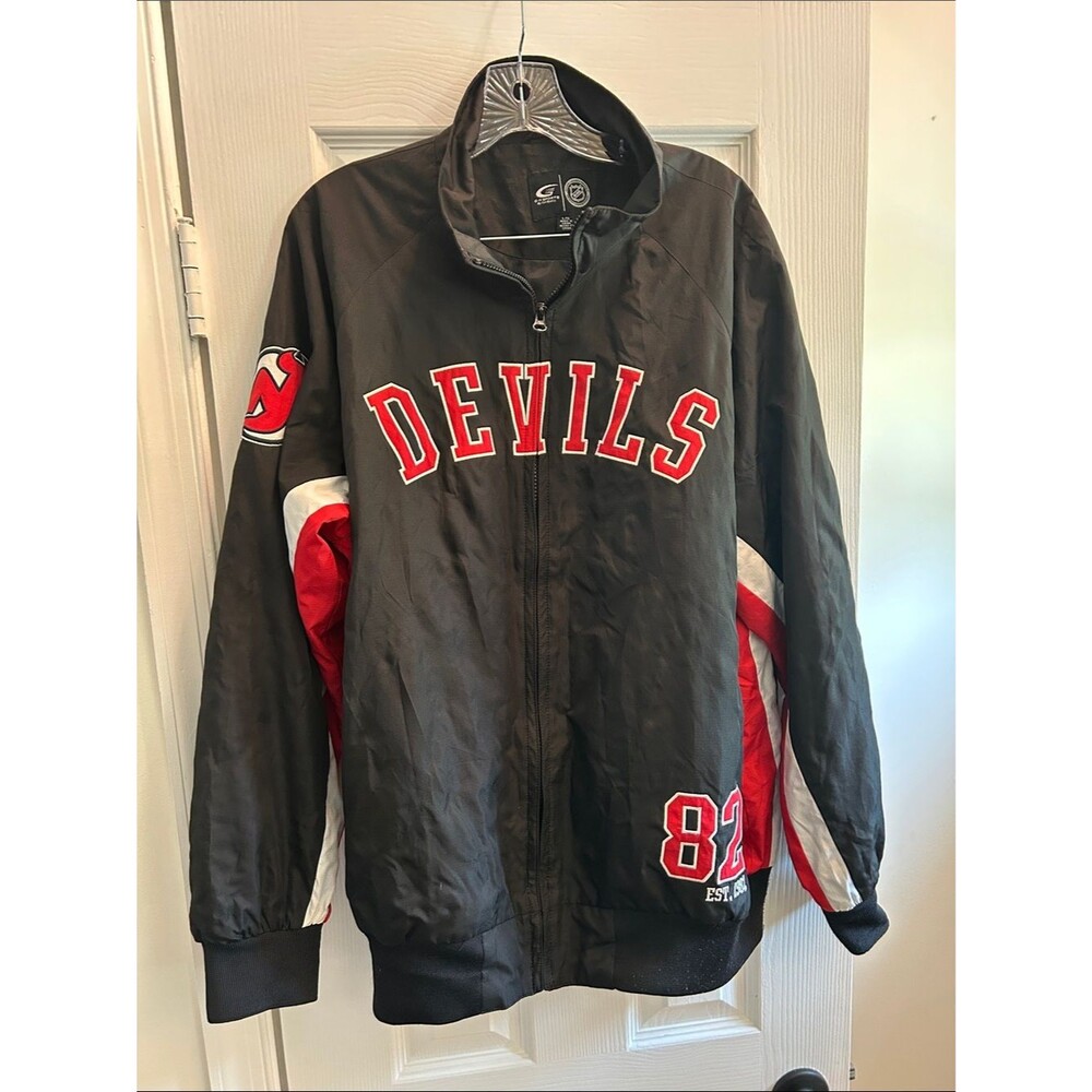 Vintage G-III Sports NHL New Jersey Devils Windbreaker Jacket Large